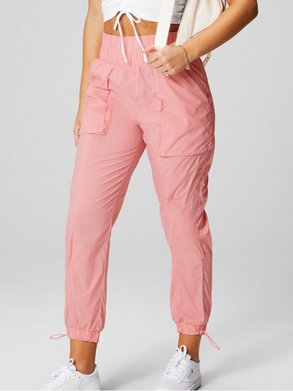 Fabletics Pink Cargo Joggers
